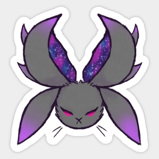 Angry Alien Bunny Sticker